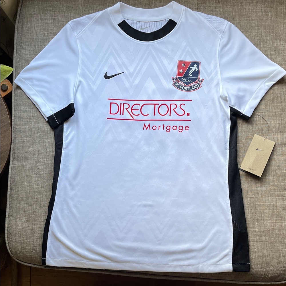 Nike Women's Soccer Football Futbol Jersey White Personalized NWT M